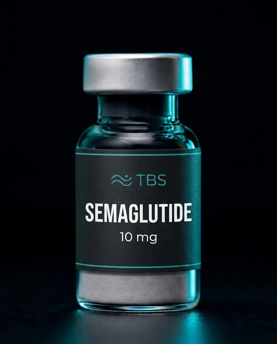 Semaglutide research peptide vial by Tides Biosciences